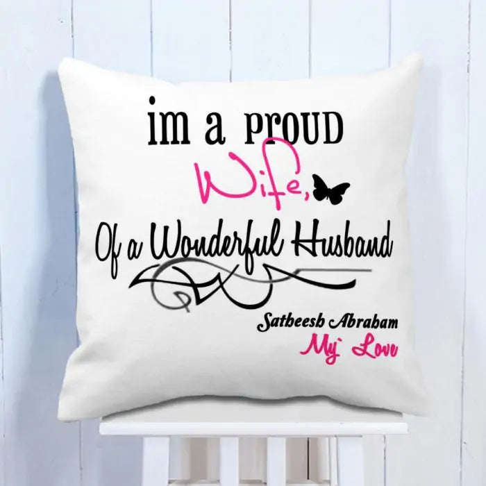 Personalised Love Polyester Cushion