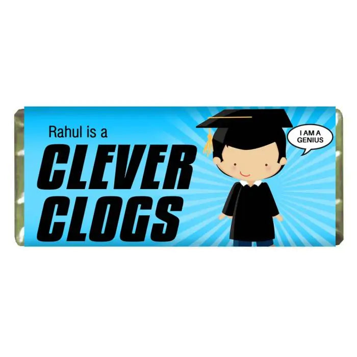 Personalised Clever Clogs Personalised Choco Bars