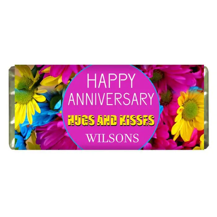 Personalised Choco Bar - Colourful Florals