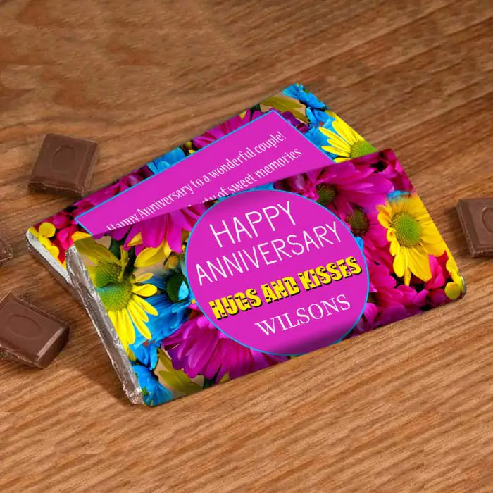 Personalised Choco Bar - Colourful Florals