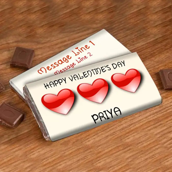 Personalised Choco Bar - Happy Valentine
