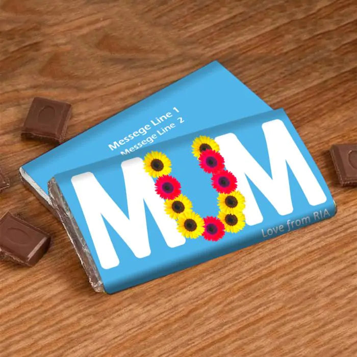 Personalised Mum's The Word Choco Bar