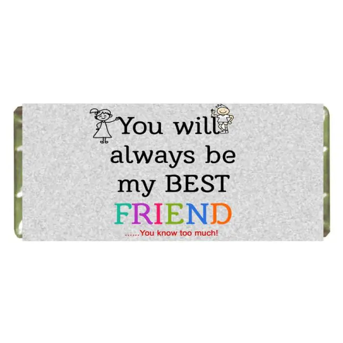 Personalised Lovely Friendship Choco Bar