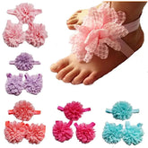 Barefoot Flower Sandals for Baby Girls
