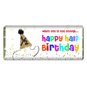 Personalised Half Birthday Choco Bar