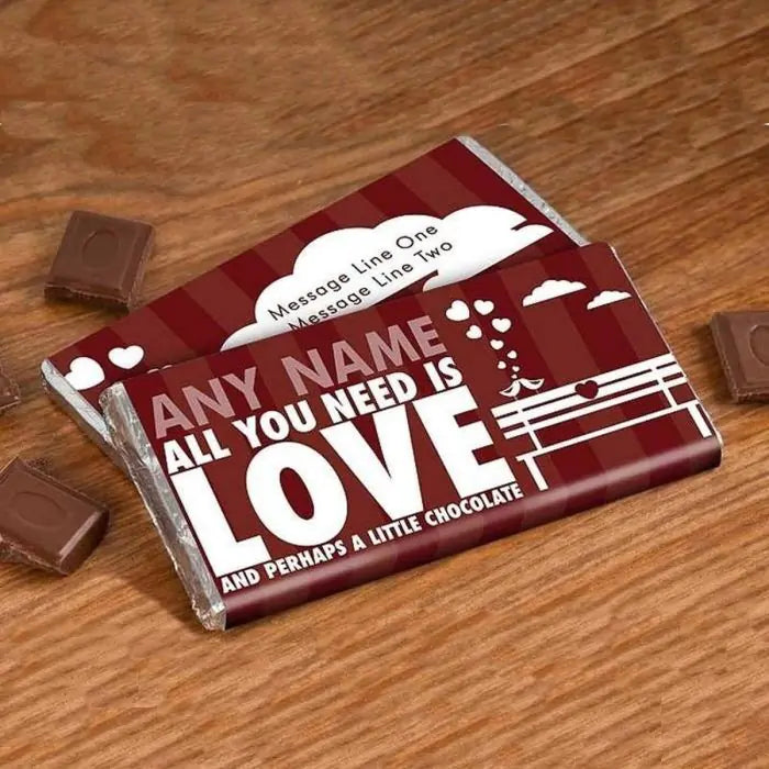 Personalised Choco Bar Of Love