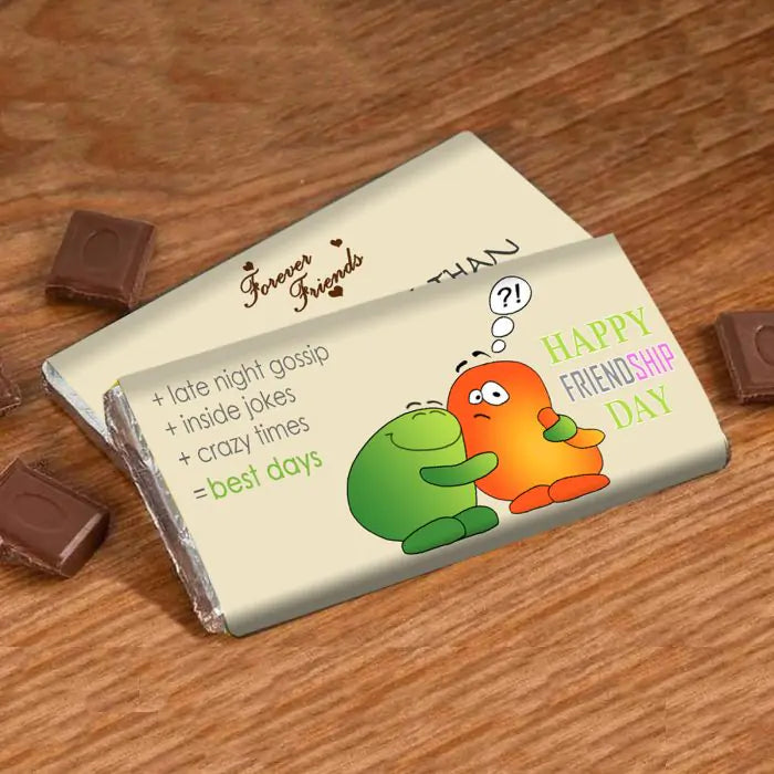 Personalised Choco Bar For Best Friend