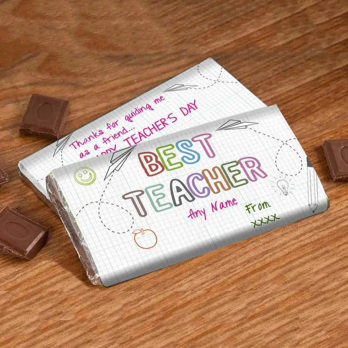 Personalised Choco Bar For Best Teacher