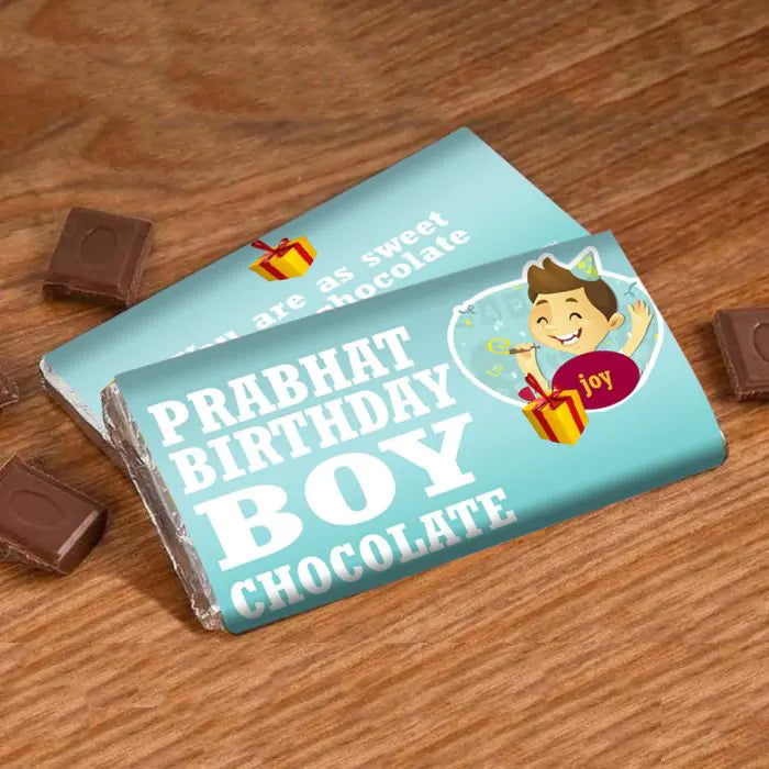 Personalised Choco Bar For Birthday Boy