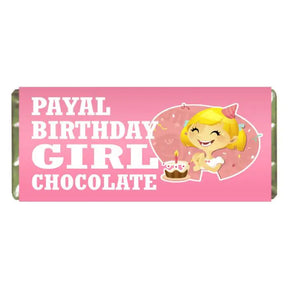 Personalised Choco Bar For Birthday Girl