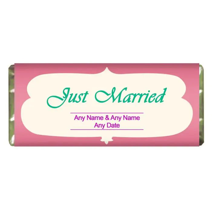 Personalised Choco Bars For Newly Married
