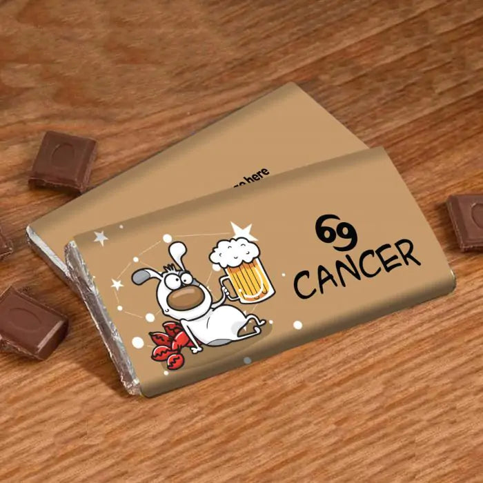 Cute Cancer Personalised Choco Bar