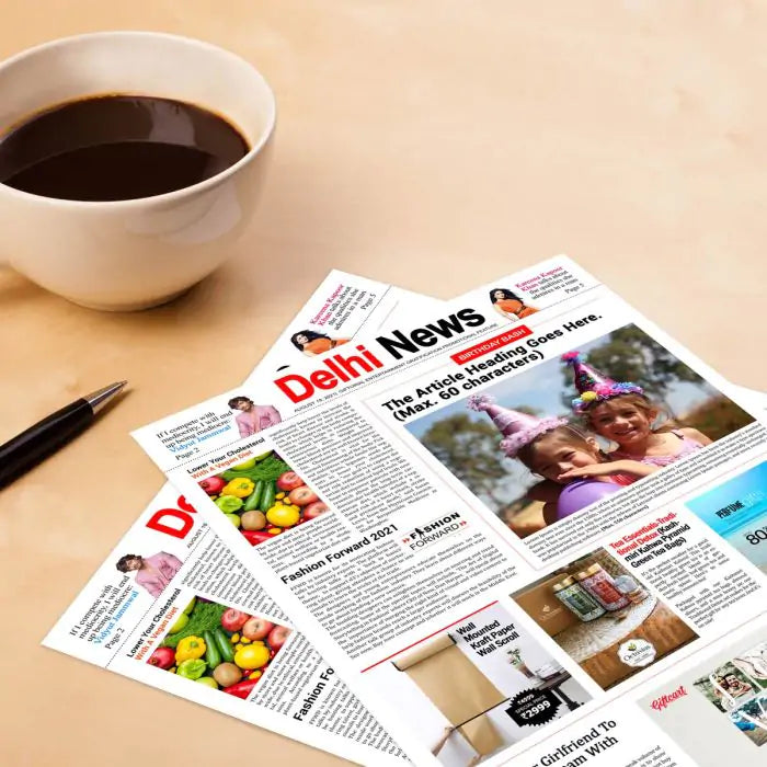 Personalised Birthday Newspaper - Digital