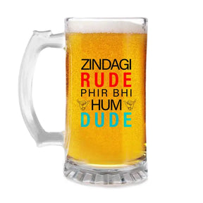 Dude Beer Mug 600ml - Beer Lover Gift