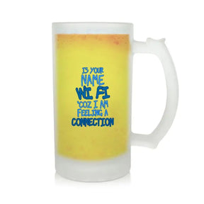 Is Your Name WIFI Beer Mug 600ml - Beer Lover Gift