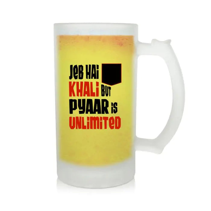 Pyar Is Unlimited Beer Mug
