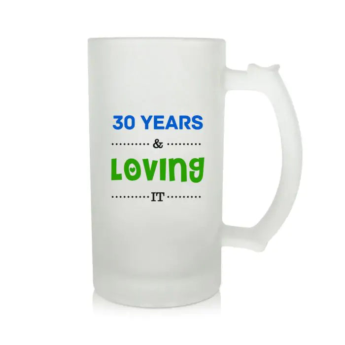 30 Years Beer Mug 600ml - Beer Lover Gift