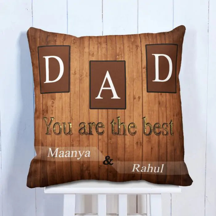 Dad Is The Best Personalised Cushion