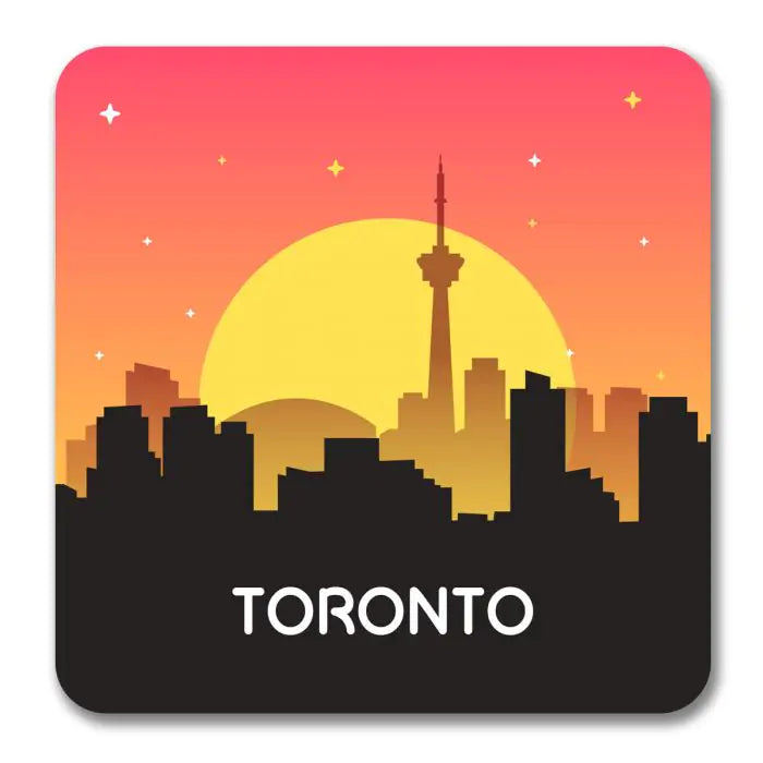 Toronto Canada Colors Souvenir Magnet