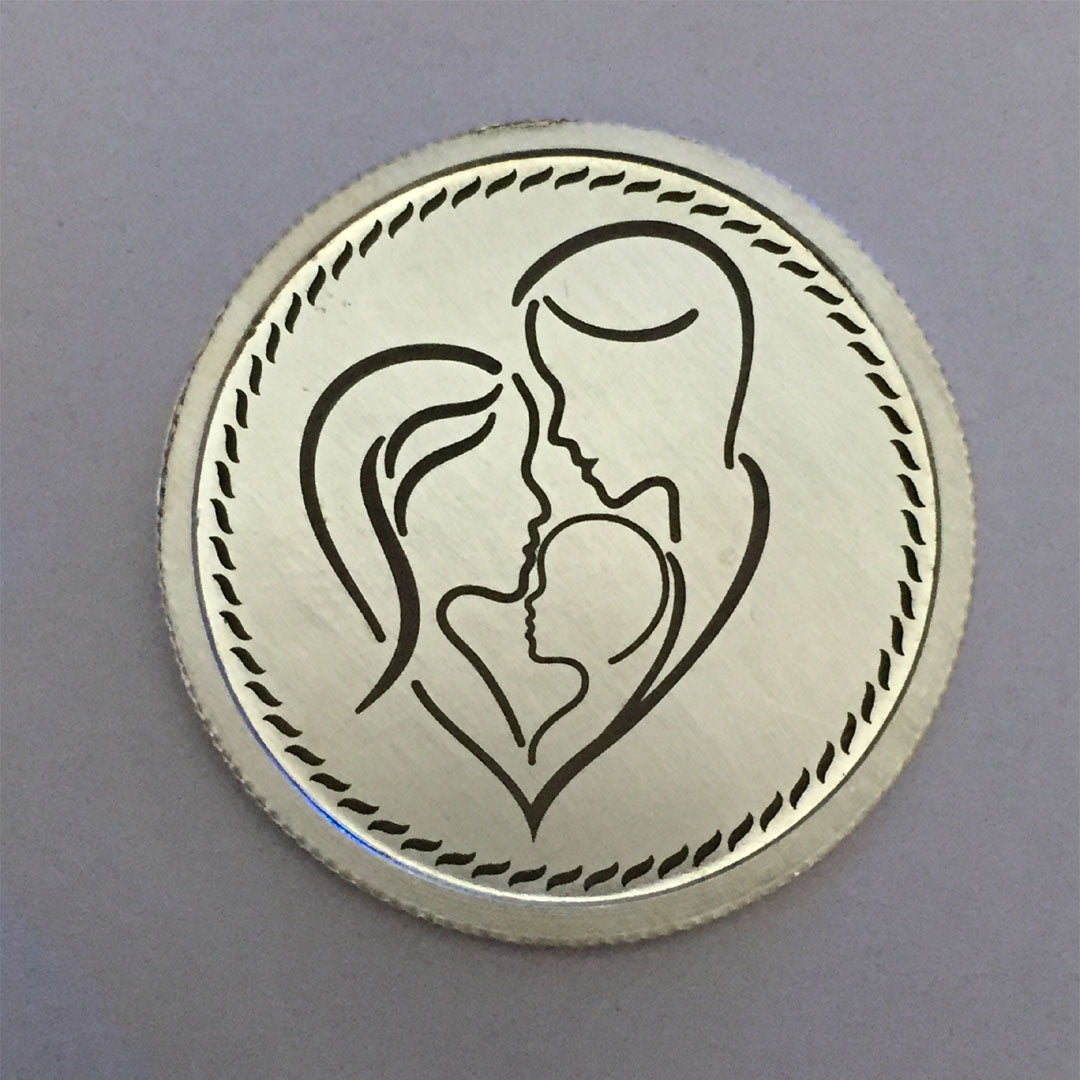 Forever Love Family Silver Coin-2