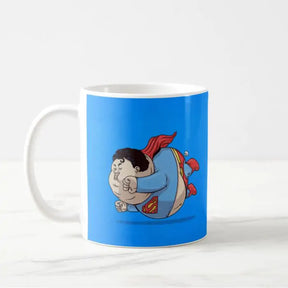 Flying Superhero Cartoon Mug
