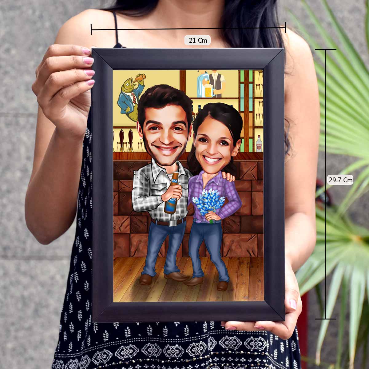 Personalised Couple Caricature Frame