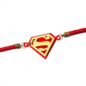 Super Man Designer Bracelet Rakhi for Brother with Roli Chawal-3