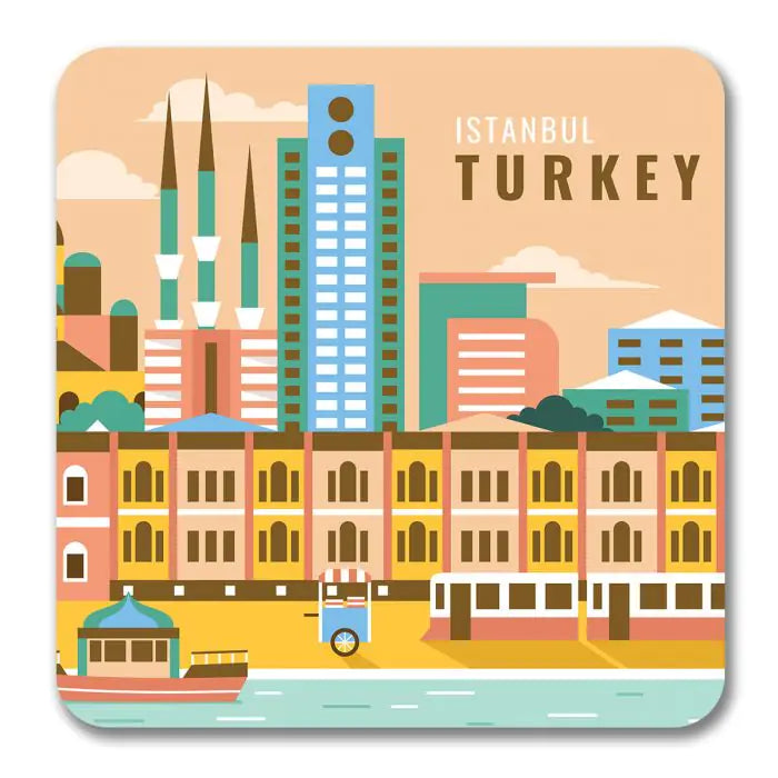 Istanbul Skyline Souvenir Magnet