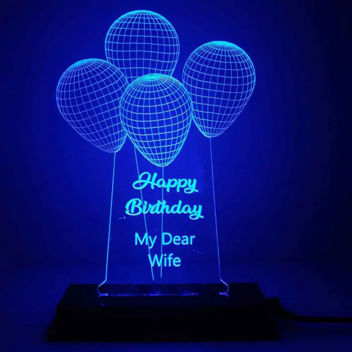 Personalised Baloons Led 3D illusion LED lamp