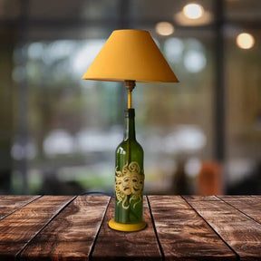 Kavi Lamp Set with yellow shades