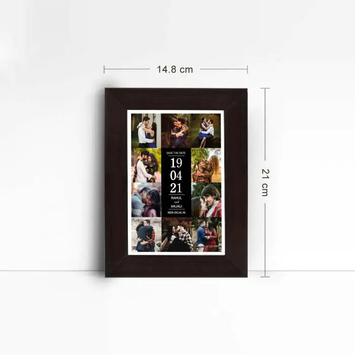 Personalised Save The Date Framed Poster