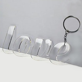 Personalized Acrylic Name Keychain