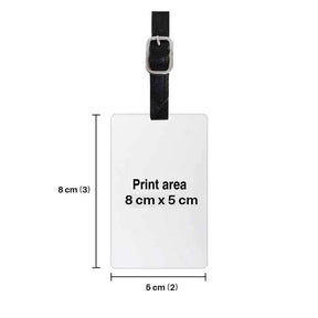 Personalised Blue Monster Luggage Tag
