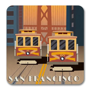 San Francisco Iconic Cable Car Souvenir Magnet-1