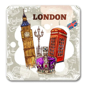 London Iconic Red Bus Souvenir Magnet