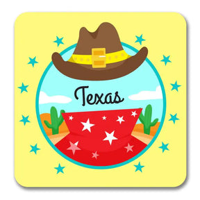 Texas Cowboy Souvenir Magnet