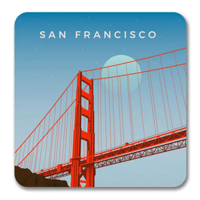 San Francisco & Chicago Souvenir Magnet