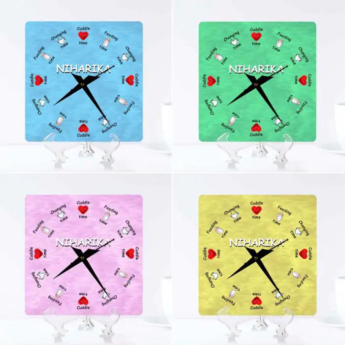 Personalised Baby Clock