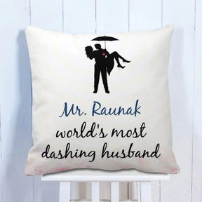 Most Dashing Husband Personalised Cushion