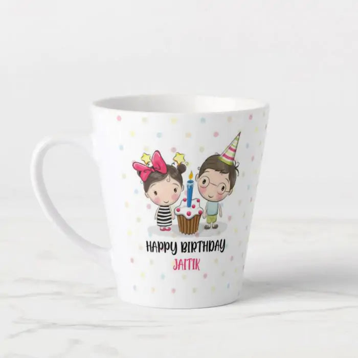 Happy Birthday Cuteness Conical Mug