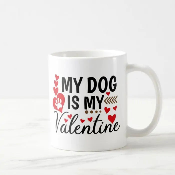 My Dog is my Valentine Mug-1