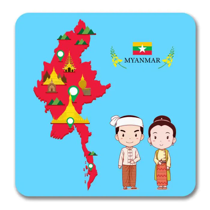 Myanmar Souvenir Magnet-1