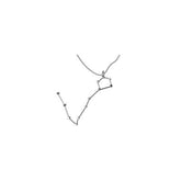 Pisces Zodiac Sign Constellation Silver Pendant