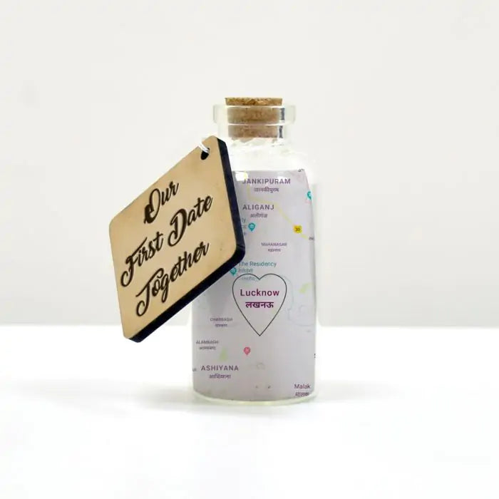 Buy Personalised Our First Date Together Message Bottle Online at Best ...