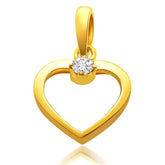 Surat Diamonds Evening Beauty Solitaire Diamond Pendant in 18Kt Gold