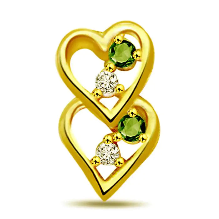 Surat Diamonds Lovely Heart Pendant