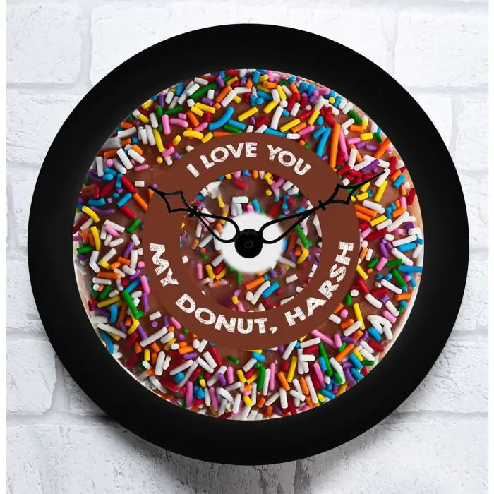 Personalised Doughnut Wall Clock
