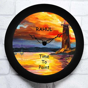Personalised Painting Wall Clock