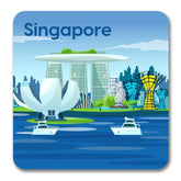 Singapore the Lion City Souvenir Magnet
