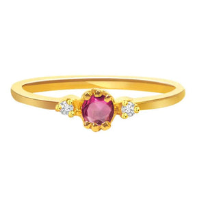 Surat Diamonds Pink Blushes Ring